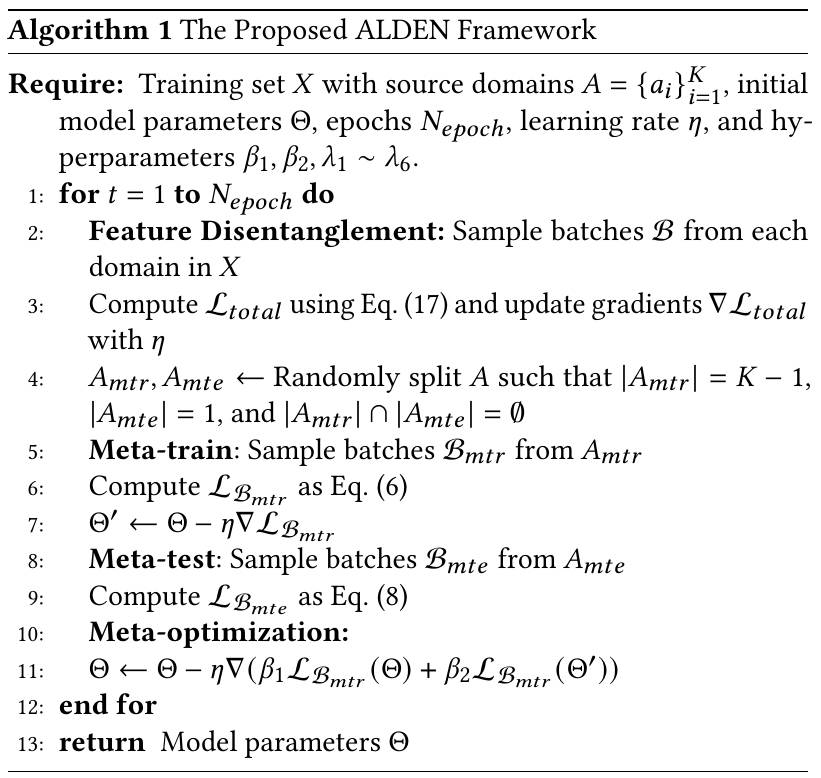 ALDEN Algorithm Pseudocode